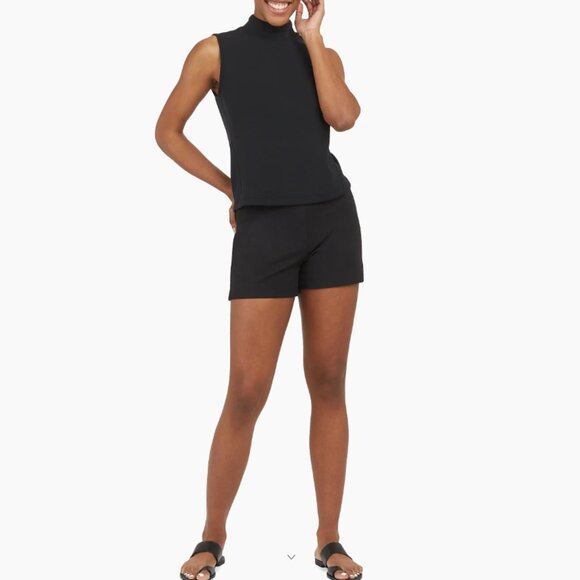 Spanx Polished Stretch Cotton Shorts - S - Picture 7 of 8